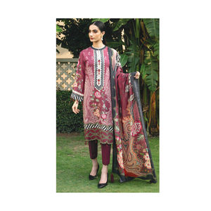 Shalwar Kameez Pakistaní para Mujer, para Fiestas, en Algodón y Seda, Colores Personalizados Disponibles, Alta Calidad - Product Image 4