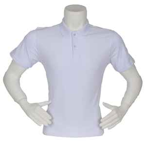 Camiseta Polo de algodón antipilling de la próxima temporada, combinación de colores atractiva transpirable con estampado de logotipo de diseño en blanco para golf - Product Image 1