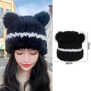 Sombreros de lana para mujer, estilo ulzzang, hermosos, coloridos, para la moda de invierno - Product Image 5