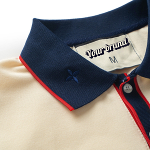 เสื้อยืดออกกำลังกายคุณภาพสูงสำหรับผู้ชาย เสื้อโปโลคอปกสำหรับกอล์ฟ พร้อมงานปัก 3 มิติ พิมพ์ลายสกรีน และโลโก้แบบกำหนดเอง - Product Image 5