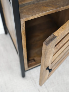 Mesita de Noche Moderna de Madera Natural para Dormitorio de Apartamento - Product Image 6