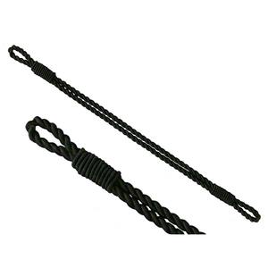 Cordón de Macramé de Alta Resistencia, 3 Hebras Trenzadas, con Acabado Recubierto, Calidad Premium, Rayas Negras y Plateadas, para Ceremonias - Product Image 3