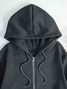 Women's Long Sleeve Zip-Up <b>Fleece</b> Hoodie <b>Jacket</b> Casual Fit for Winter & Autumn Daily Streetwear Style - Product Image 5