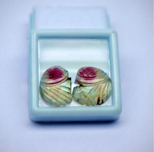 High Quality Wholesale Multi-Tourmaline Loose Gemstone Beautiful Faceted Pattern Cut <b>Stone</b> Pair in Mix Sizes Natural Gemstone - Product Image 4