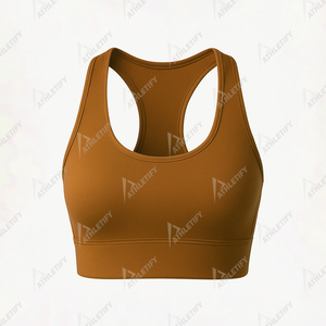 Sujetador deportivo Racerback para mujer, cómodo para gimnasio, correr, yoga, alto soporte, cobertura completa, absorbe la humedad, ropa deportiva transpirable. - Product Image 6