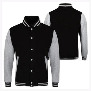 Hombres Plain Blank Varsity Letterman Chaquetas 2025 al por mayor personalizado Últimos diseños de manga larga de cuero/chaqueta de lana hecha para hombre - Product Image 1