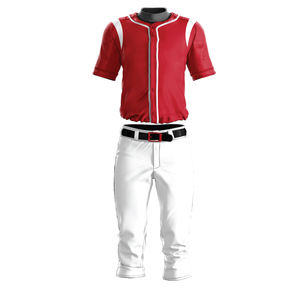 Pantalon de baseball personnalisable unisexe adulte, service OEM, imprimé par transfert thermique, col en V, respirant, 100 % polyester - Product Image 3