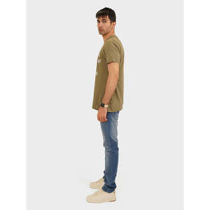 T-shirt confortable et ajusté ONDINE 100% coton et modal, jersey 220 grammes avec fils teints respirants et logos 3D imprimés à l'écran - Product Image 2