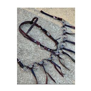 Ensemble de clous en cuir occidental de qualité supérieure fabriqués à la main pour chevaux Équipement d'équitation durable et élégant disponible à la vente depuis l'Inde - Product Image 1