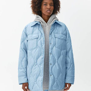 2025 nueva chaqueta acolchada ligera para mujer tela de lona de alta calidad buena para primavera precio de fábrica al por mayor - Product Image 1