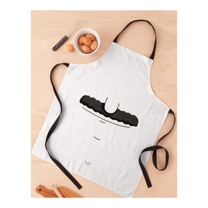 Multi Purpose Cotton Linen Caca Oh Shit Printed Pattern Apron for Home Decorative Kitchen Restaurant <b>Cooking</b> Bib Aprons Delantal - Product Image 2