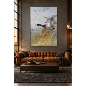 Impression sur toile de Fida Archibald Thorburn Mallards Rising from the Reeds - Product Image 5