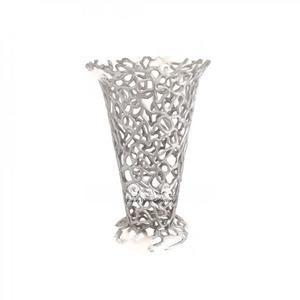 Últimas macetas de flores de Color dorado con forma de fruta, jarrón central de comedor con textura de diseño antiguo para decoración de mesa y hogar - Product Image 4