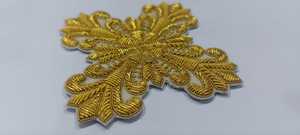 Parches de Poliéster Tejidos a Mano con Hilo Metálico para Emblemas y Insignias - Product Image 2