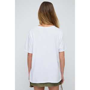 Camiseta Básica Ajustada Estampada para Mujer, 100% Algodón, Estilo Informal, Transpirable y Disponible en Tallas XS/XXS - Product Image 5