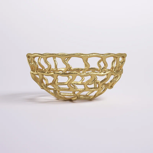 ชามสำหรับตกแต่งจานชุบทองงานเสิร์ฟอาหารทำมือทนทานสไตล์แฟนซีหรูหราทันสมัยทำมือ - Product Image 1