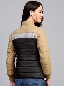 เสื้อโค้ทบุนวมสำหรับผู้หญิงเสื้อแจ็คเก็ตกันลมมีสีสำหรับใส่กลางแจ้งเสื้อกันลม - Product Image 4