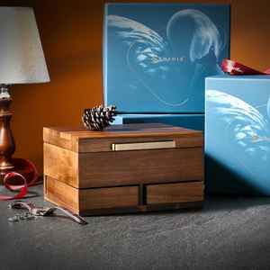 Caja de reloj de madera personalizada para hombre con 8 ranuras divisorias, organizador de exhibición de joyería grabado, San Valentín personalizado - Product Image 2