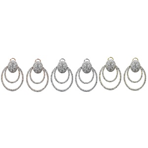 Boucles d'oreilles clous classiques en or blanc massif 18 carats avec diamants naturels, idéales pour les fiançailles et les mariages – Livraison directe - Product Image 4