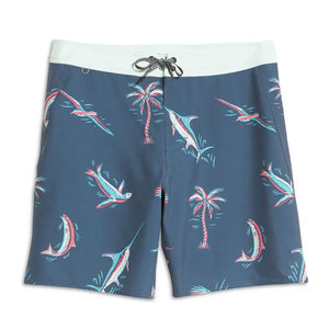 Shorts décontractés pour hommes, coupe classique, taille mi-haute, sublimation, tissu en coton mélangé doux, séchage rapide et respirant - Product Image 1