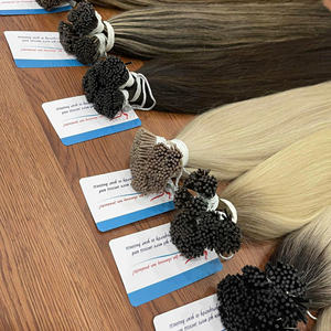 2025 vente en gros cheveux vietnamiens pré-collés I Tip Extensions de cheveux Double pointe de kératine étirée Extensions de cheveux humains - Product Image 2