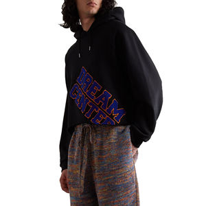 Sweat à capuche surdimensionné pour hommes, délavé à la pierre à l'acide, avec fermeture à glissière décolorée au soleil, motif solide, saison d'automne - Product Image 1