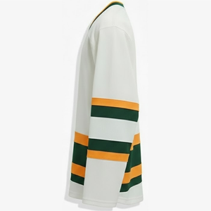 Maillot de hockey sur glace personnalisé par sublimation – Logo, nom d'équipe, numéros, couleurs personnalisables – Respirant, 100 % polyester – Design prêt à l'emploi en usine - Product Image 4