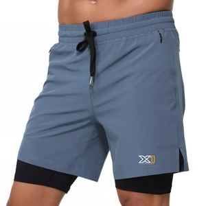 Meilleur matériel du fabricant Short de gymnastique pour hommes imprimé sur mesure taille confortable nouveau style motif solide anti-rides prix - Product Image 2