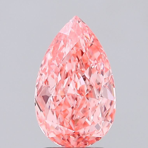 1.00ct ลูกแพร์เพชรแบบหลวมที่ได้รับการรับรอง IGI สำหรับเครื่องประดับที่กำหนดเองสีชมพูสดใส VS1ความชัดเจนของห้องปฏิบัติการ - Product Image 1