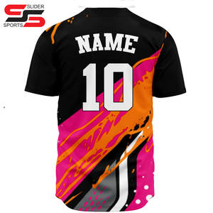 Camiseta de Béisbol Sublimada Personalizada - Secado Rápido, Transpirable, Absorbe la Humedad, Protección UV, Ropa Deportiva para Adultos Unisex - Product Image 4