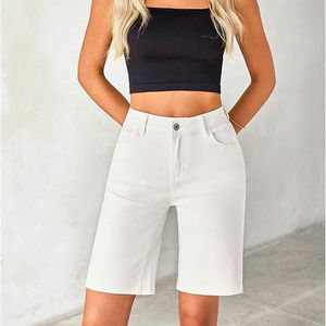 Short en jean décontracté pour femme Taille haute Haute qualité Confortable Stretch Fit Gym Style Streetwear Summer Looks - Product Image 3