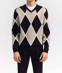 Pull en maille pour homme, col rond, coton respirant, tricoté, vêtements pour homme, pull tendance d'hiver - Product Image 4