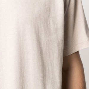 T-shirt en coton pour homme, streetwear, coupe ample confortable, manches courtes, doux et respirant, commande en gros, logo personnalisé, OEM ODM - Product Image 6