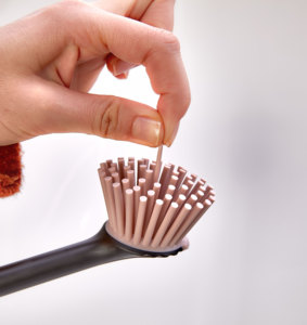 <b>Silicone</b> Eco-Friendly Kitchen Bathroom Sink Countertop Brush for Cooking/<b>Baking</b>/Barbecue Ata Home High Quality Best Price Black - Product Image 6