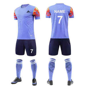 Conjunto de ropa deportiva de diseño personalizado, uniforme de fútbol unisex de alta calidad 100% poliéster, venta al por mayor, uniforme completo de fútbol único - Product Image 5