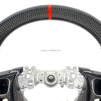 Combinaison de volant de voiture en fibre de carbone personnalisée de style course pour Lexus IS RC NX GSF 16-24 sans fonction de chauffage