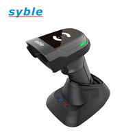 Escáner de código de barras inalámbrico 2d Syble industrial BT, lector de código QR de mano USB para Android, 2 unidades