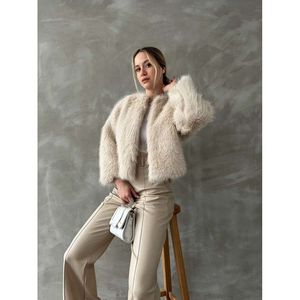 เสื้อแจ็คเก็ตขนสัตว์เทียม Topshow Stone ขายส่ง - สี STONE - Product Image 2