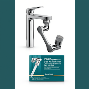 Aérateur de robinet de cuisine rotatif à 1080 degrés, 2 modes, buse universelle pour robinet de salle de bain - Product Image 2