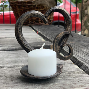 <b>Black</b> Iron <b>Candelabra</b> Candle Holder Metal <b>Candelabra</b> Centerpiece Decor Candle Holder Stand for Pillar Candles - Product Image 3