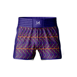 กางเกงชกมวยผู้ชายแบบส่วนตัว น้ำหนักเบา ระบายอากาศได้ดี ผลิตจากโพลีเอสเตอร์/ไนลอน ทนทาน แห้งเร็ว ไม่หดตัว กางเกงมวยไทย - Product Image 1