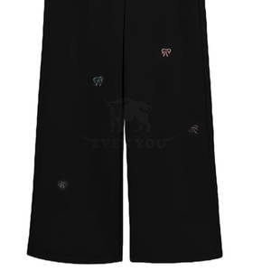 Pantalones Deportivos Elegantes para Mujer con Detalle de Bordado y Estilo Casual Relajado - Product Image 6