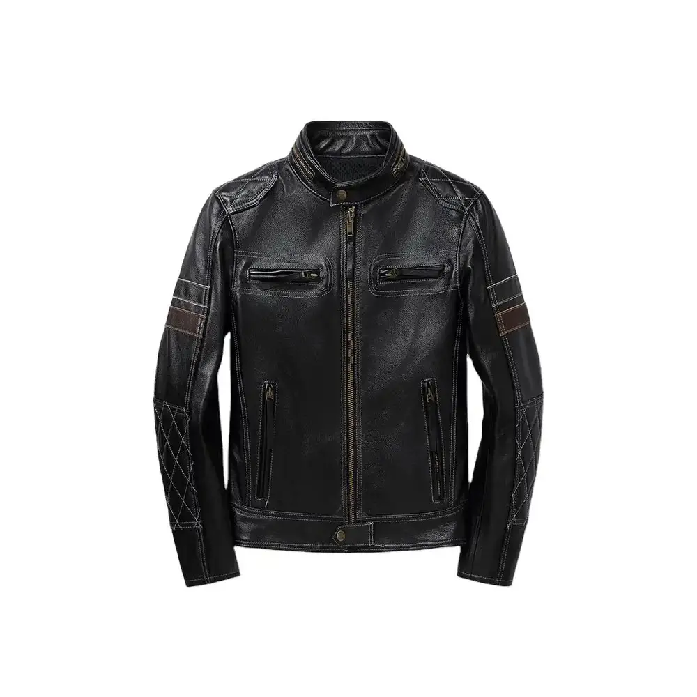 latest collection of SA leather jacket for men's shop of custom leather jacket Men's Trucker Real Soft Leather Jacket