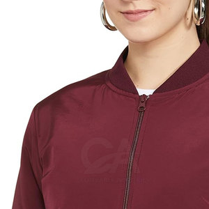 Best Size Women Bomber Jackets Quick Dry Women Bomber Jackets Wholesale Women Bomber Jackets - Product Image 4