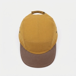 Casquette Snapback 5 Panneaux Jaune Moutarde à Visière Plate pour Activités de Plein Air, Voyage, Streetwear, en Toile, Unisexe, Logo Personnalisé, Vente en Gros, Fabrication OEM - Product Image 6