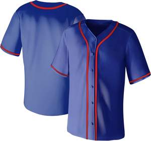 Maillot de Baseball pour jeunes bouton complet personnalisé sublimé Softball uniforme broderie nom de l'équipe numéro attirail sergé point maille - Product Image 1