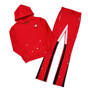 Conjuntos Deportivos Acampanados para Hombre, Transpirables, de Invierno, 100% Algodón, de Secado Rápido, Ropa Sostenible - Product Image 1
