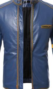 Record,s de alta calidad para hombre, el mejor diseño de chaquetas de cuero/servicio OEM, ropa de invierno para exteriores, chaqueta de cuero de motorista Vintage para hombre - Product Image 4