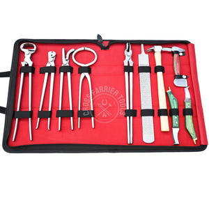 ชุดเครื่องมือช่างเกือกม้าคุณภาพสูง มีดตัดกีบม้า ปลายทองเหลือง คีมตัดกีบ 15 นิ้ว ที่ดึงกีบ ตะไบ ที่ทดสอบความเจ็บปวด คีมหนีบ ค้อนตอก - Product Image 1