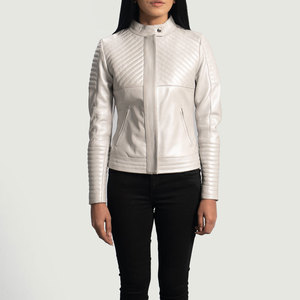 Chaqueta de cuero para mujer con el mejor diseño de moda, chaqueta de cuero para mujer de diferentes colores - Product Image 4